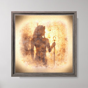 Echo des Pharao-Aquarells Altägypten Leinwanddruck