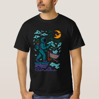 Echo des Unrealen – Surrealer Astronaut Ghost Trip T-Shirt