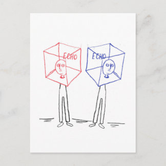 Echo-Kammer Postkarte