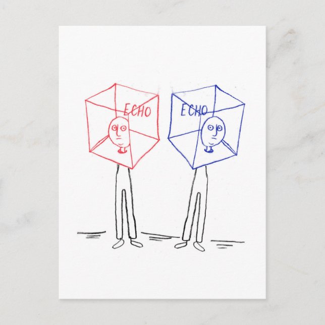 Echo-Kammer Postkarte (Vorderseite)