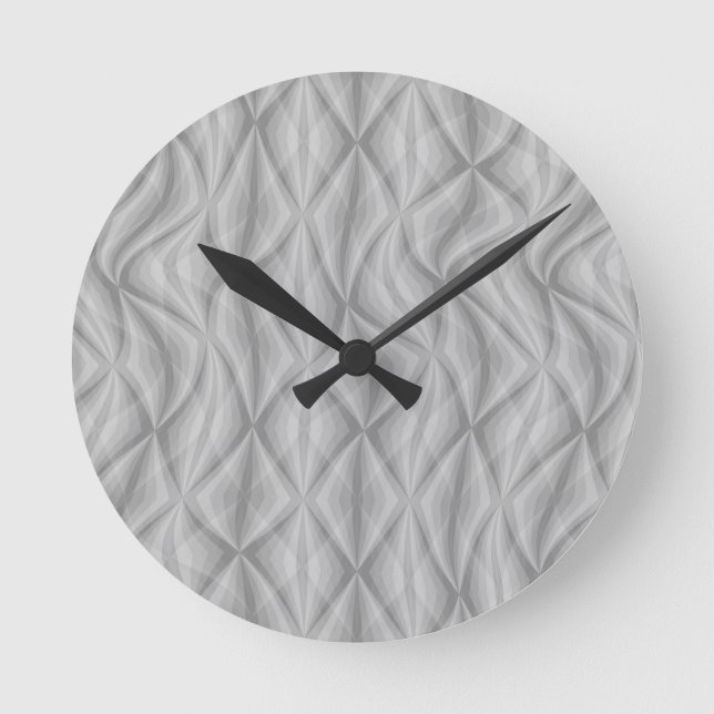 Echo-Kurven - Minimalistische Wall-Uhr Runde Wanduhr (Vorderseite)