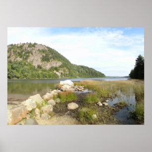 Echo Lake Beach im Acadia National Park Poster