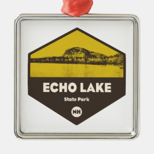 Echo Lake Staat Park New Hampshire Ornament Aus Metall