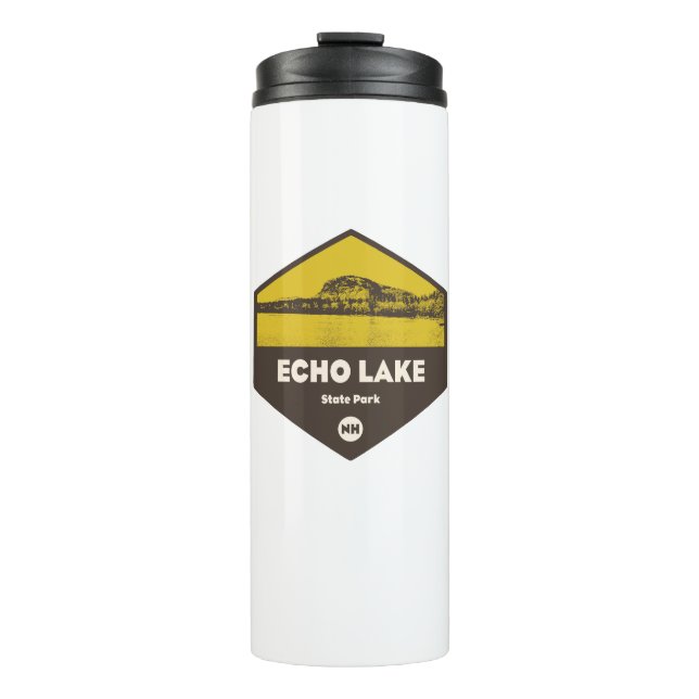 Echo Lake Staat Park New Hampshire Thermosbecher (Vorderseite)