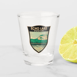 Echo Lake Staat Park New Hampshire Vintag Schnapsglas
