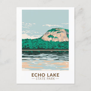Echo Lake State Park New Hampshire Vintage auf Deu Postkarte