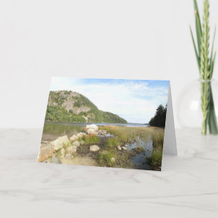 Echo Lake Strand im Acadia National Park Karte