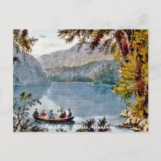 Echo Lake: White Mountains Postkarte (Vorderseite)