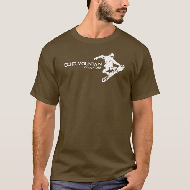 Echo Mountain Colorado Snowboarder T-Shirt (Vorderseite)