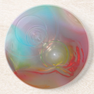 Echo-Nebula-Untersetzer Sandstein Untersetzer