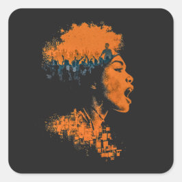 Echo of the Crowd Quadratischer Aufkleber