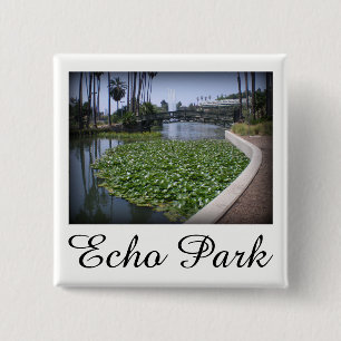 Echo Park Lake in Los Angeles, Kalifornien Button