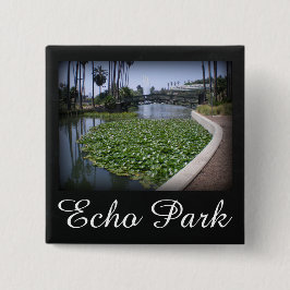 Echo Park Lake in Los Angeles, Kalifornien Button