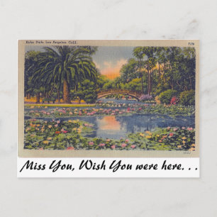Echo Park, Los Angeles, Kalifornien Postkarte