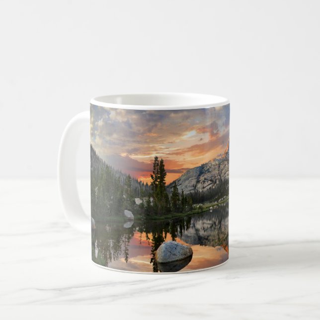 Echo Peaks Sunset from Echo Lake - Yosemite Kaffeetasse (Vorderseite Links)