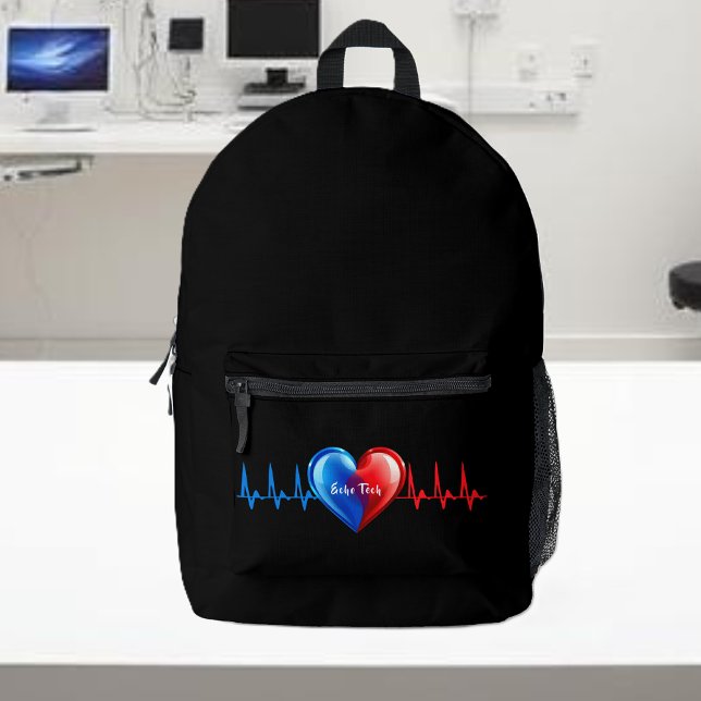 Echo Tech-Cardiac Sonographer Bedruckter Rucksack (Echo Tech-Cardiac Sonographer Printed Backpack)
