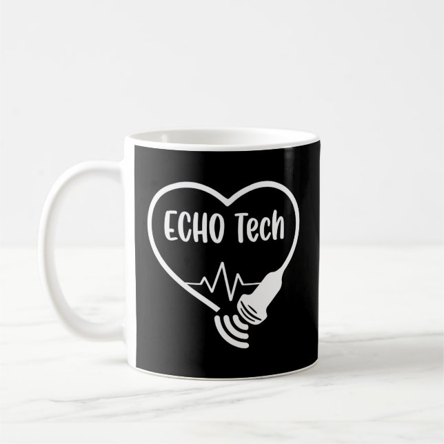 Echo Tech Cardiac Sonographin Rdcs Echocardiograph Kaffeetasse (Links)