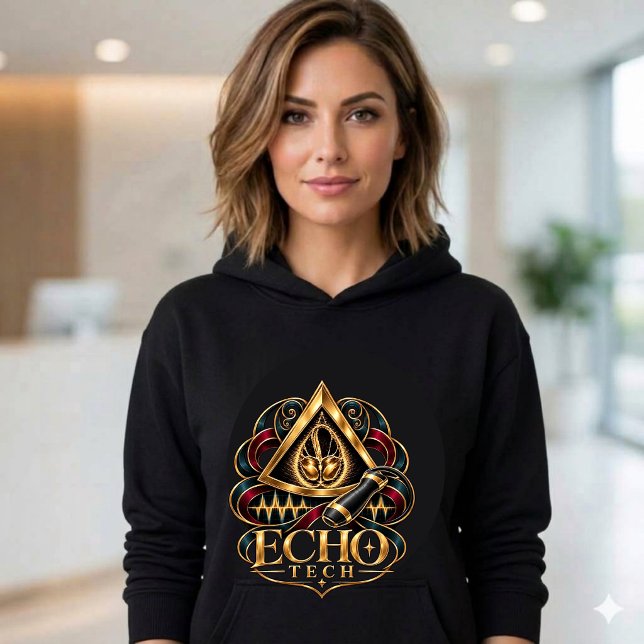 Echo Tech - Echokardiograph - Sonographiker Hoodie (Echo Tech Cardiac Sonographer Echocardiographer Gold heart Hoodie)