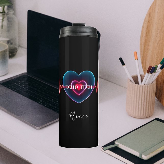 Echo Tech | Heartbeat | EKG Thermosbecher (Echo Tech | Heartbeat | EKG Thermal Tumbler)