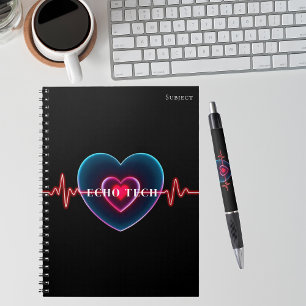 Echo Tech Herzschlag EKG Notizblock