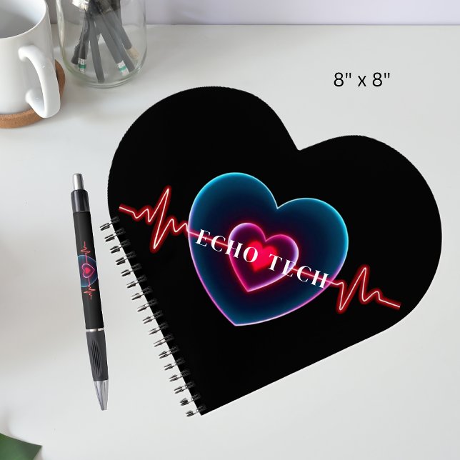 Echo Tech | Herzschlag | EKG Notizbuch (Echo Tech _ Heartbeat _ EKG Notebook-cardiac sonographer heart notebook)