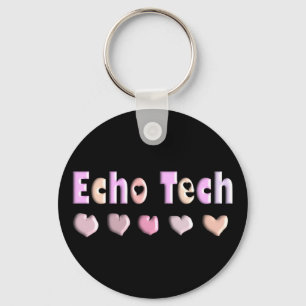 Echo Tech PINK HEARTS Design Geschenke Schlüsselanhänger