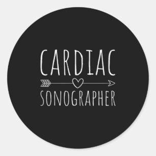 Echo Tech, Rs, Herz-Sonographer Runder Aufkleber