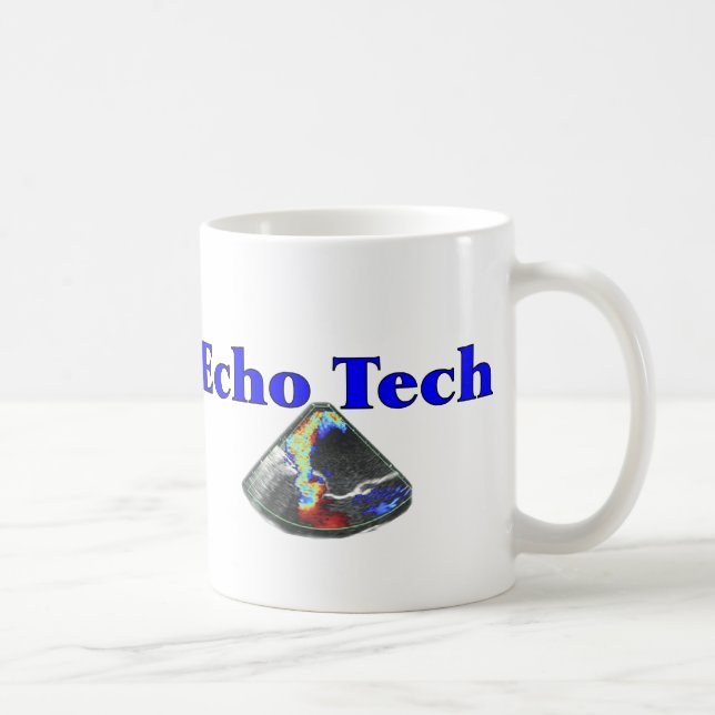 Echo-Techniker-Geschenke (Herzecho-Technologie) Kaffeetasse (Rechts)