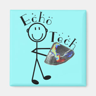 Echo-Technologie-Geschenke (Herzecho-Techniker) Magnet