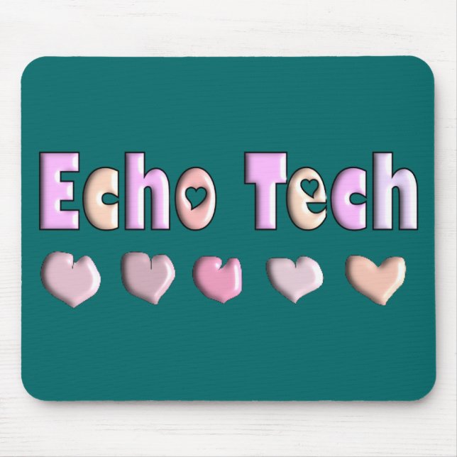 Echo-Technologie ROSA-HERZEN Entwurfs-Geschenke Mousepad (Vorne)