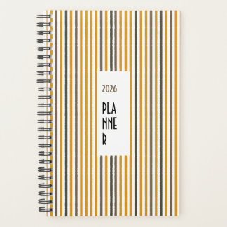 Echo Trails 2026 Planer – Senfgestreift