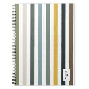 Echo Trails Blue/Green Hues Strip Journal Notizblock