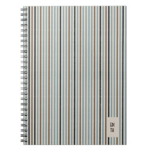 Echo Trails Blue/Natural Striping Journal Notizblock