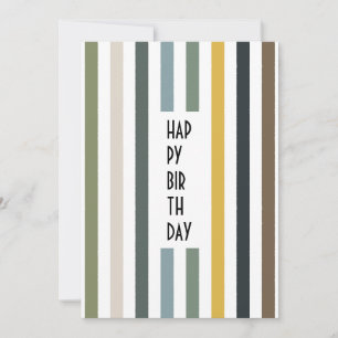 Echo Trails Custom Card - Blue/Green Hues Stripes Feiertagskarte