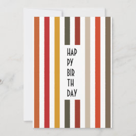 Echo Trails Custom Card - Earthy Hues Stripes Feiertagskarte