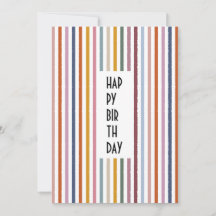 Echo Trails Custom Card - Multicolor Stripes