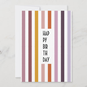Echo Trails Custom Card - Pink Hues Stripes Feiertagskarte