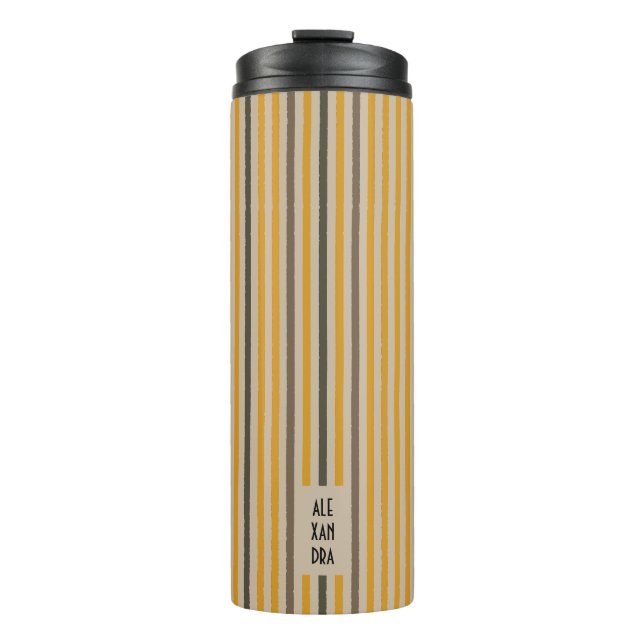 Echo Trails Custom Thermal Tumbler - Mustard Thermosbecher (Vorderseite)