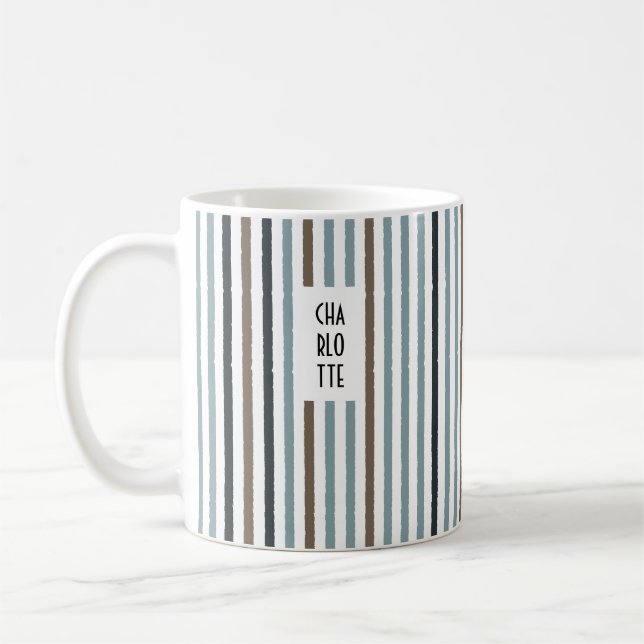 Echo Trails Individuelle Name Tasse - Blau/Naturst (Links)