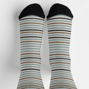 Echo Trails Strickte Nachhaltige Socken - blau