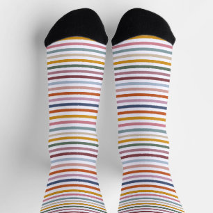 Echo Trails Strickte Nachhaltige Socken - Multicol