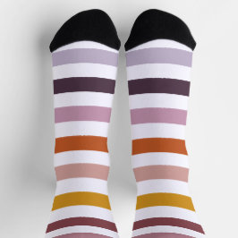 Echo Trails Strickte Nachhaltige Socken - rosa Hue