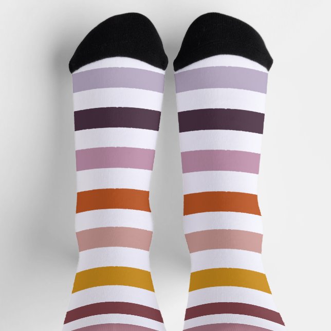 Echo Trails Strickte Nachhaltige Socken - rosa Hue (Oben)