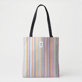 Echo Trails Tote Bag - Multicolor Streifen