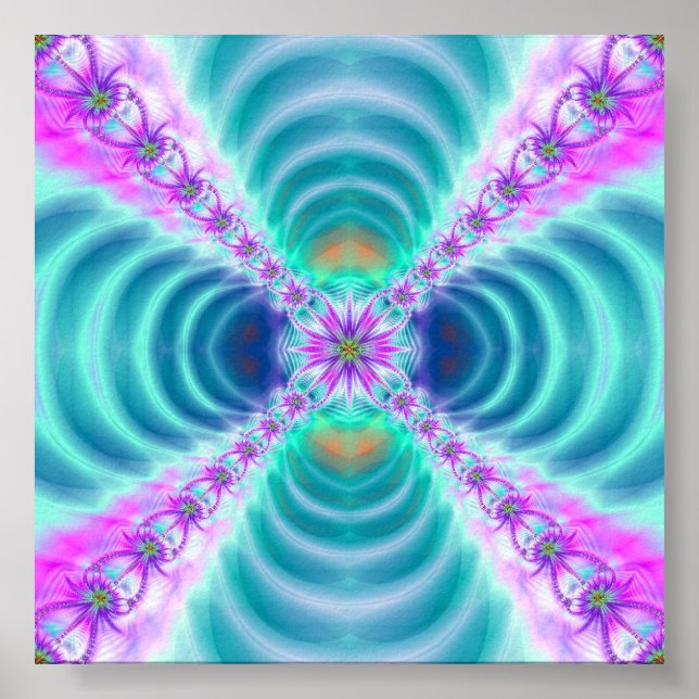 Echo von Farben Poster drucken (Vorne)