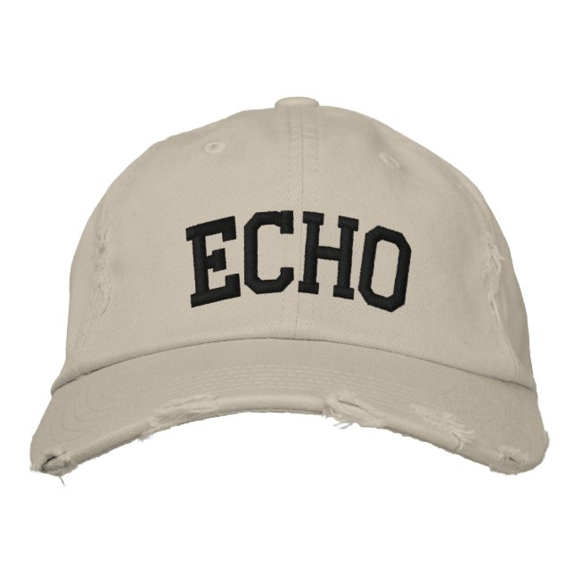 Echobestickter Hut (Vorderseite)