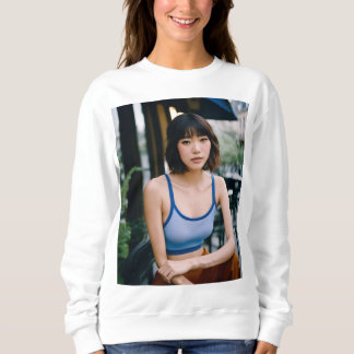 Echoes in Linienkonturen von Emotion Gerahmt Whisp Sweatshirt