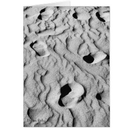 Echoes in the Sand mit Gedicht notelet / card