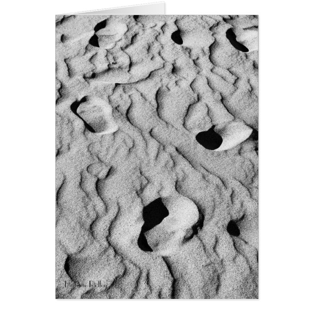 Echoes in the Sand mit Gedicht notelet / card (Vorne)