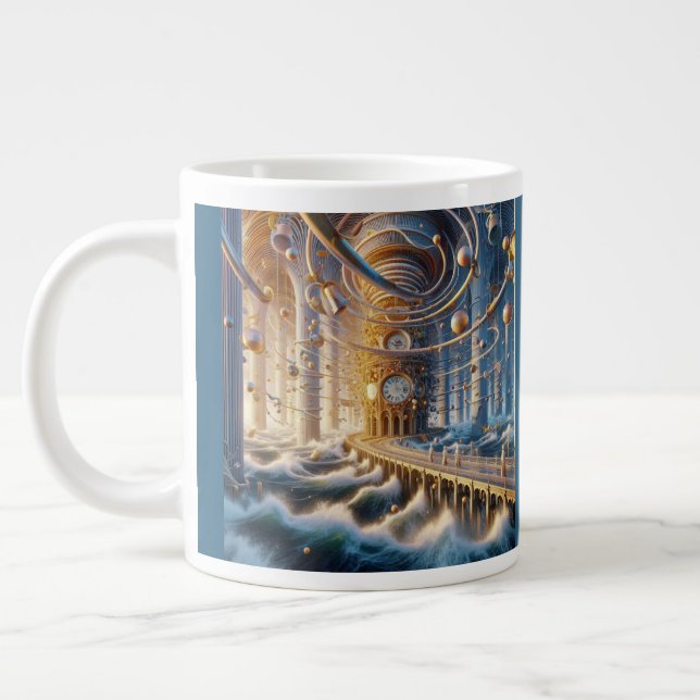 Echoes of '73: The Chronos Ocean's Labyrinth Jumbo-Tasse (Links)
